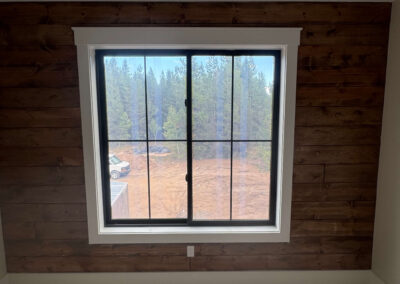 shiplap wall and trimmed window